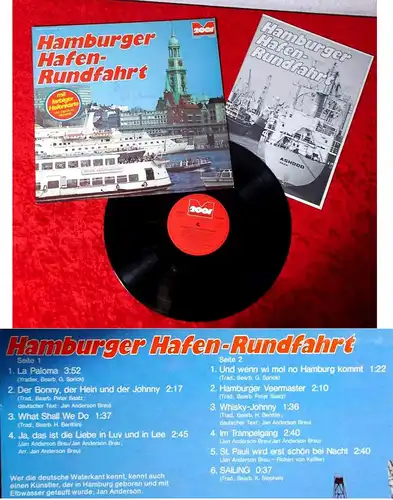 LP Hamburger Hafen-Rundfahrt mit Jan Anderson (Signiert) (2001 200.183) D 1974