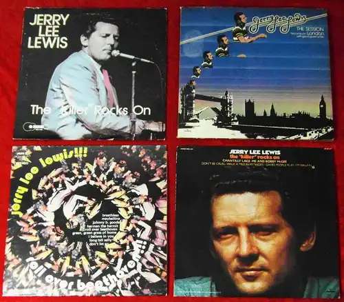5 Langspielplatten JERRY LEE LEWIS   - Vinylsammlung -