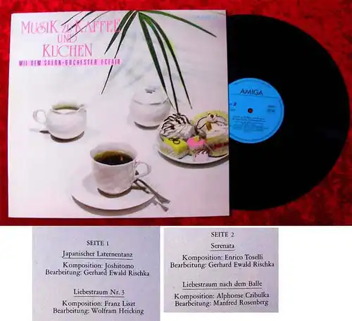 LP Salon Orchester Eclair: Musik zu Kaffee und Kuchen (Amiga 845 320) DDR 1987