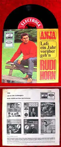 Single Rudi Horn: Anja / Laß ein Jahr vorübergeh´n (Electrola E 23 020) D