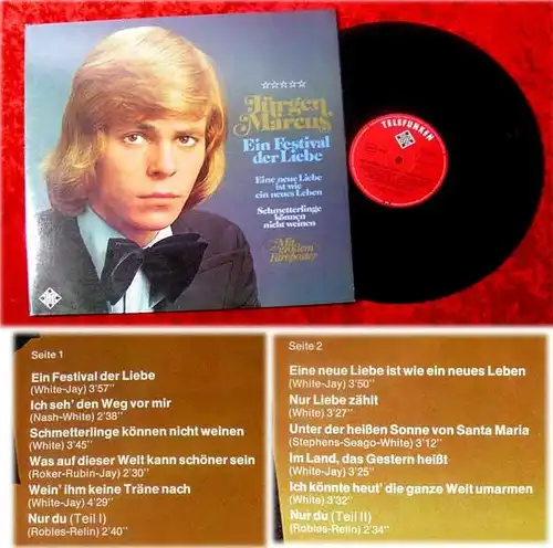 LP Jürgen Marcus Ein Festival der Liebe