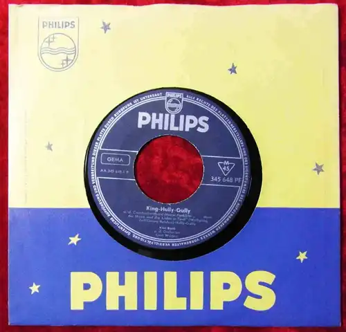 Single Vivi Bach: King Holly Gully (Philips 345 648 PF) D