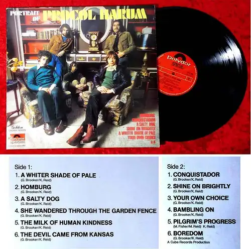 LP Procol Harum: Portrait of Procol Harum (Polydor 2343 069) NL