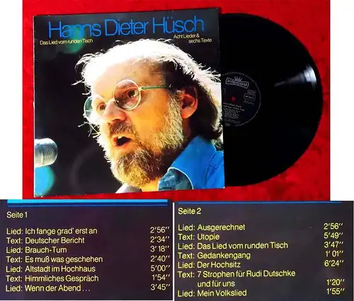 LP Hanns Dieter Hüsch: Das Lied vom runden Tisch (Intercord INT 160 151) D 1980