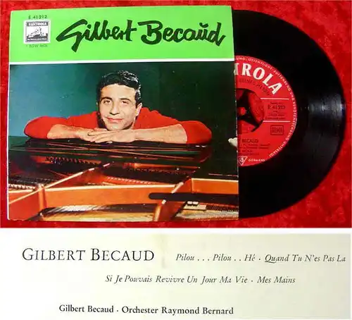 EP Gilbert Becaud: Pilou Pilou + 3 (Electrola) D