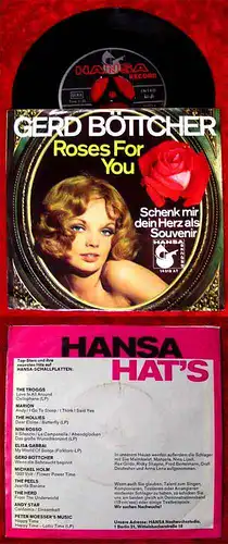 Single Gerd Böttcher: Roses for you / Schenk mir dein Herz als Souvenir (Hansa)