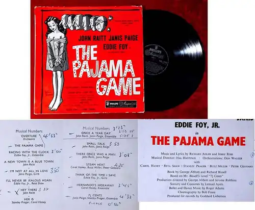 LP Pyjama Game feat John Raitt Janis Paige (Philips BBL 7050) UK
