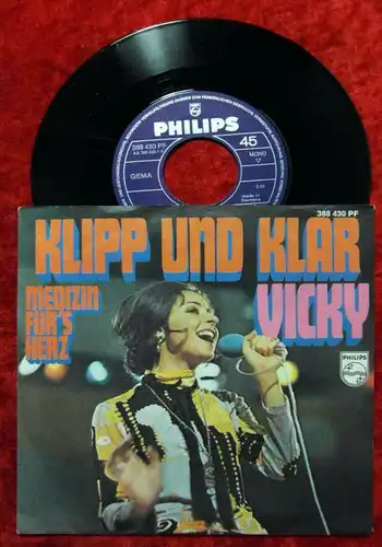 Single Vicky Leandros: Klipp und Klar (Philips 388 430 PF) D 1969