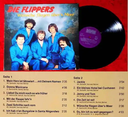 LP Flippers: Wünsche fliegen über´s Meer (Bellaphon 270 01 035) D 1982