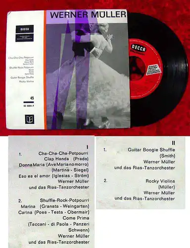 EP Werner Müller & das RIAS Tanzorchester (Decca Deutscher Bücherbund) BD 8004