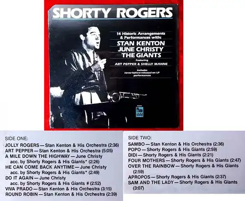 LP Shorty Rogers: 14 Historic Arrangements & Performances (JazzOrigin PR 9016)