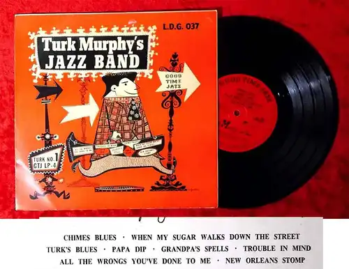 25cm LP Turk Murphy´s Jazz Band (Good Time Jazz LDG 037) UK