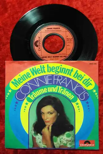 Single Connie Francis: Meine Welt beginnt bei Dir (Polydor 2041 336) D 1972