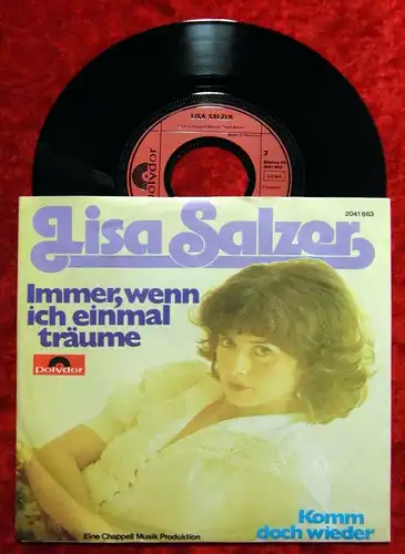 Single Lisa Salzer: Immer wenn ich einmal träume (Polydor 2041 653) D 1975