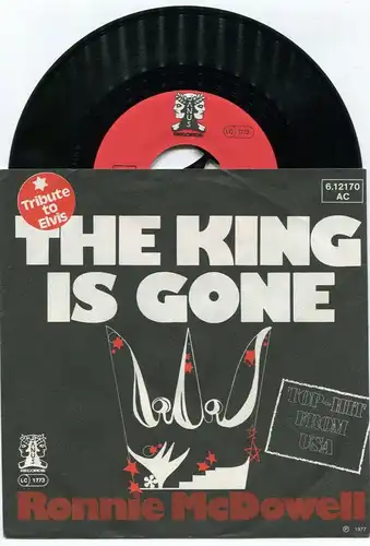 Single Ronnie McDowell: The King Is Gone (Janus 612170 AC) D 1977