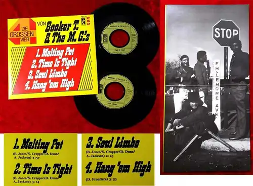 Doppelsingle Booker T. & The M.G.´s: Die großen Vier (Stax 2607 201) D