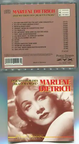 CD Marlene Dietrich: Der Mythos des Blauen Engel (Zyx)