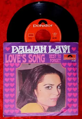 Single Daliah Lavi: Love´s Song (Polydor 59 385) D 1969
