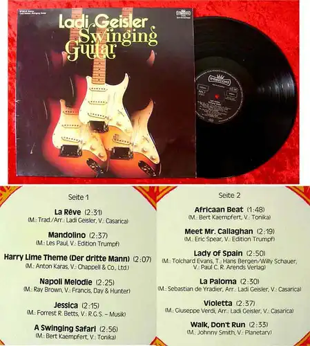 LP Ladi Geisler: Swinging Guitar (1977) (Intercord) D