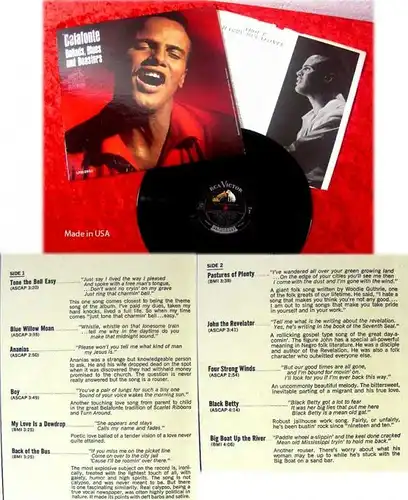LP Harry Belafonte Ballads Blues and Boasters LPM 2953