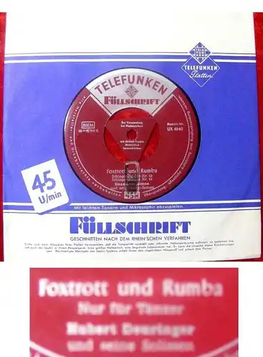 Single Hans Arno Simon & H.Deuringer: Foxtrott & Rumba