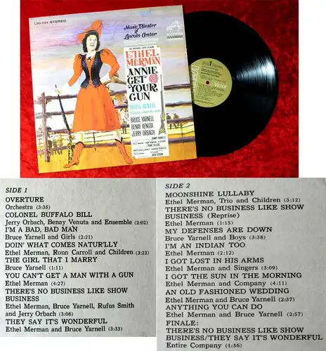 LP Annie get your Gun - Original Cast - Ethel Merman Bruce Yarnell /RCA LSO-1124