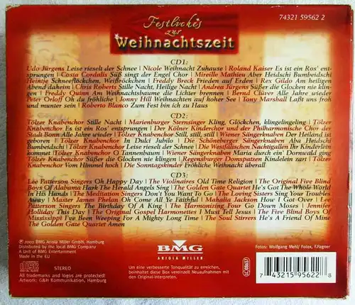 3CD Festliches zur Weihnachtszeit (BMG) 2000