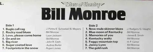 LP Bill Monroe: Stars of Country (MCA 5C 050-96584) NL