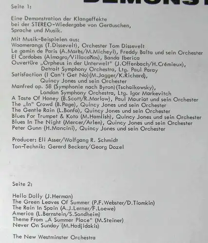 LP Super Stereo Demonstration (Philips 88143 DY) NL