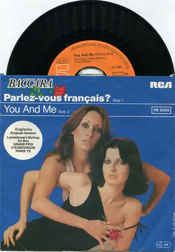 Single Baccara: Parlez-Vous Français? (RCA PB 5588) D 1978 Grand Prix Eurovision