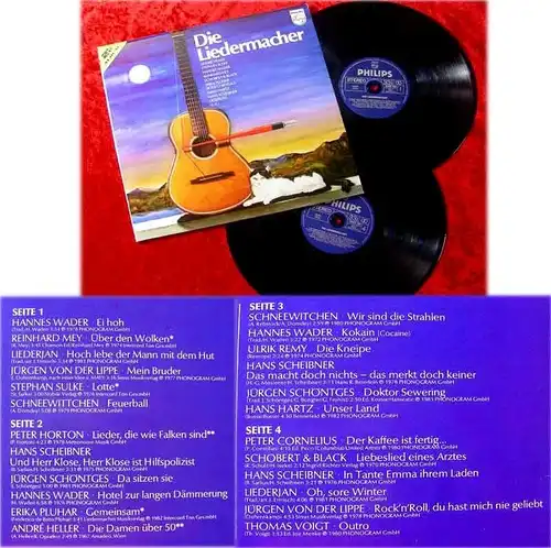2LP Die Liedermacher Andre Heller Stephan Sulke Hannes