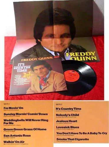 LP Freddy Quinn: It´s Country Time mit Poster