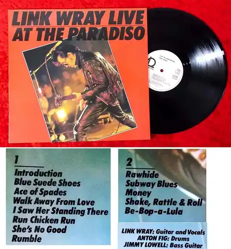 LP Link Wray Live at the Paradiso (Line 624202 AP) D 1980