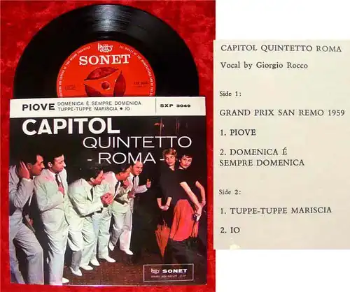 EP Capitol Quintetto Roma: Piove (Sonet)