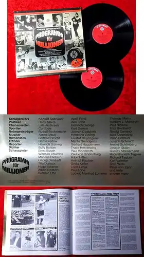 2LP Programm für Millionen (Telefunken 628376 DP) D 1976