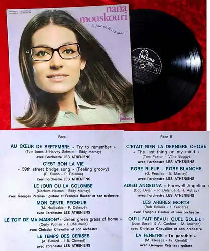 LP Nana Mouskouri: Le Jour ou la Colombe... (Fontana 885 526 MY) F