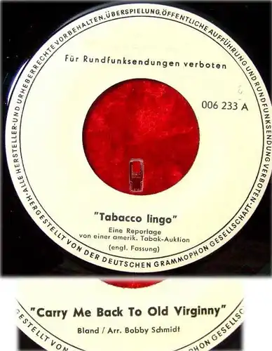 Single Tabacco Lingo - amerikanische Tabak Auktion (en)