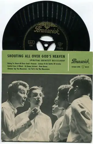 EP Spiritual Quintett Düsseldorf: Shouting All Over God´s Heaven (Brunswick) D58