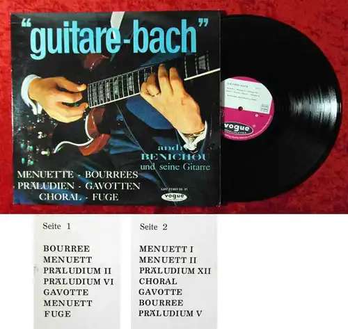 LP André Benichou: Guitare Bach (Vogue LDV 17 007) D 1964