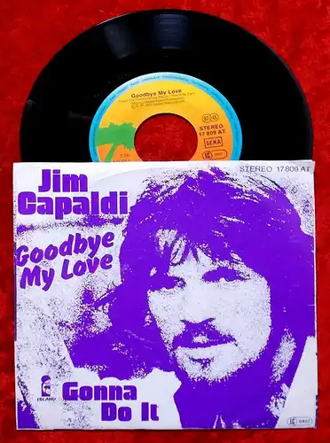 Single Jim Capaldi: Goodbye My Love (Island 17 809 AT) D 1977