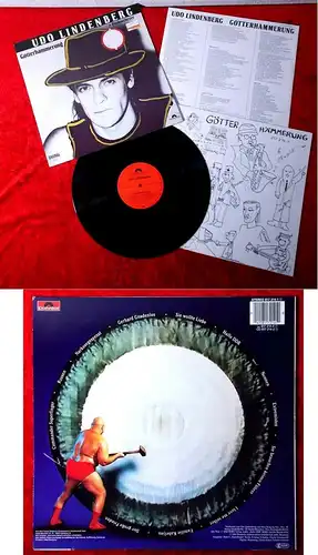 LP Udo Lindenberg: Götterhämmerung (Polydor 817 214-1) D 1984 mit Poster
