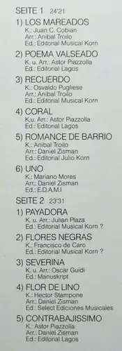 LP I Salonisti spielen argentinische Tangos (Harmonia Mundi 1C 067 16 95311) D