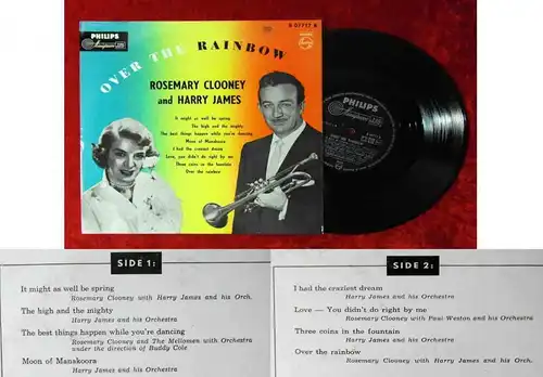 25cm LP Rosemary Clooney & Harry James: Over The Rainbow (Philips B 07717 R) NL