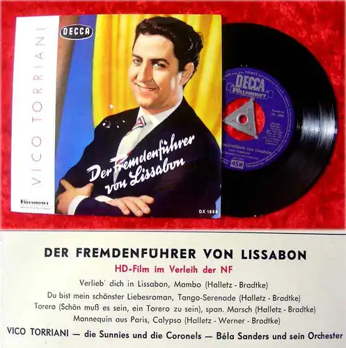 EP Vico Torriani: Der Fremdenfhrer von Lissabon (Decca) D