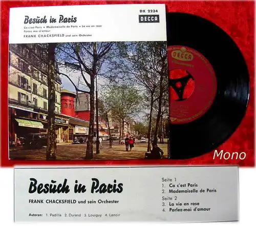 EP Frank Chacksfield: Besuch in Paris (Decca) D