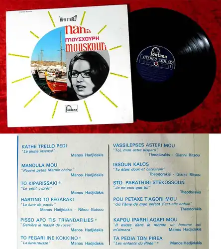 LP Nana Mouskouri: Mes Plus Belles Chansons Grecques (Fontana 885 514 MY) F