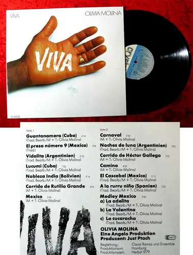 LP Olivia Molina: Viva (Crystal 066 CRY 45 889) D 1979