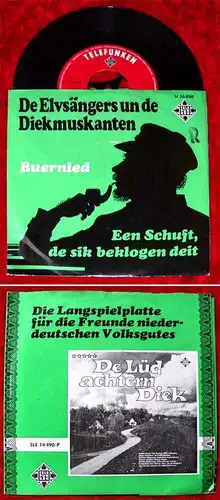 Single Elvsängers und de Diekmusikanten: Buernled / Een Schuft... (Telefunken)