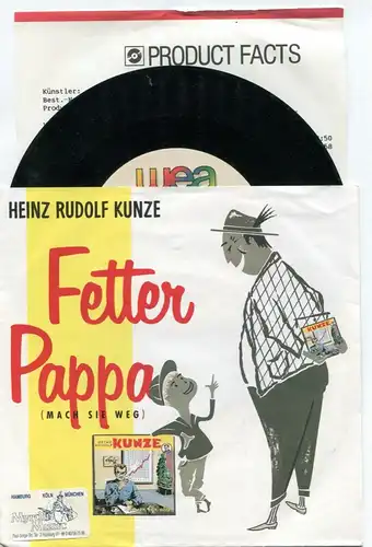 Single Heinz Rudolf Kunze: Fetter Pappa (WEA 247 717-7) D 1988 PR Facts / PRCopy