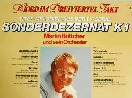 LP Martin Böttcher: Sonderdezernat K1 (Telefunken 623971 AS) D 1979